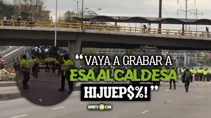 Policia insulta a la alcaldesa de Bogota