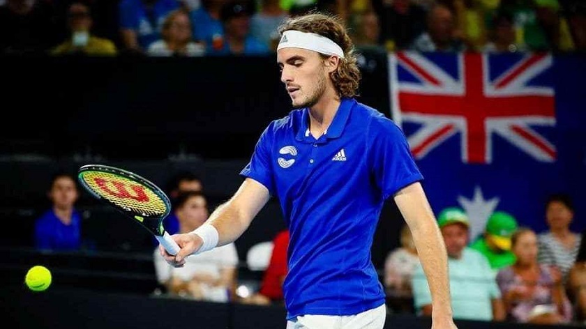 VIDEO. La rabia de Tsitsipas que terminó por golpear con la raqueta a su padre