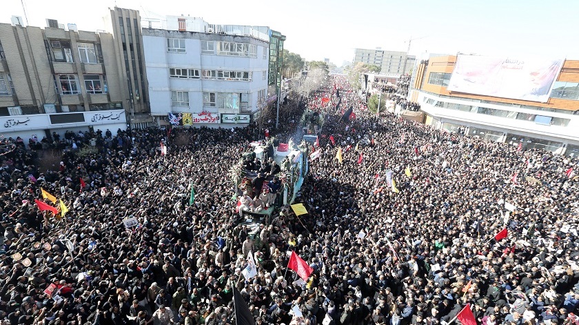 En el funeral de Soleimaní hubo una estampida que dejó 40 muertos