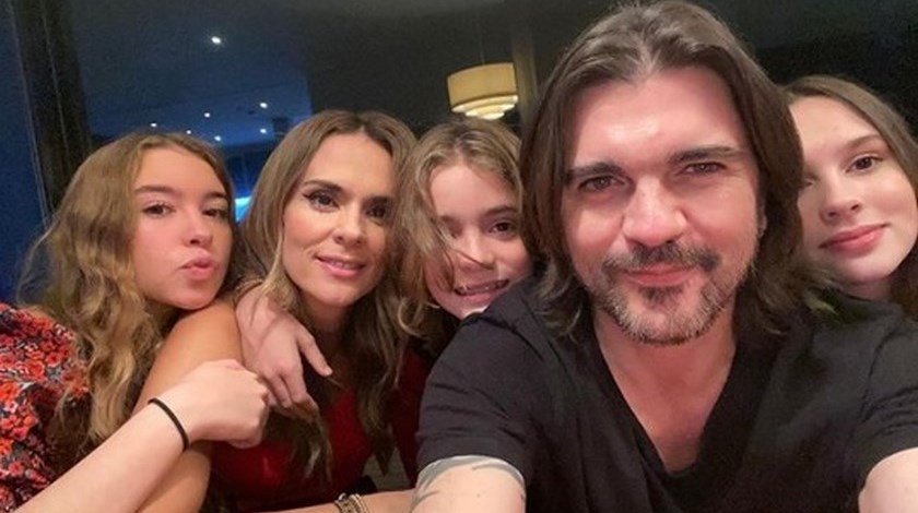 Juanes y su familia