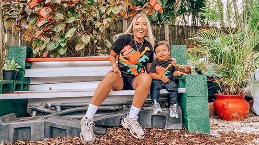 Katerin Peláez y lactancia