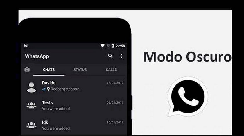 ¿Te gusta el modo oscuro? Así lucirá el de Whatsapp para este año