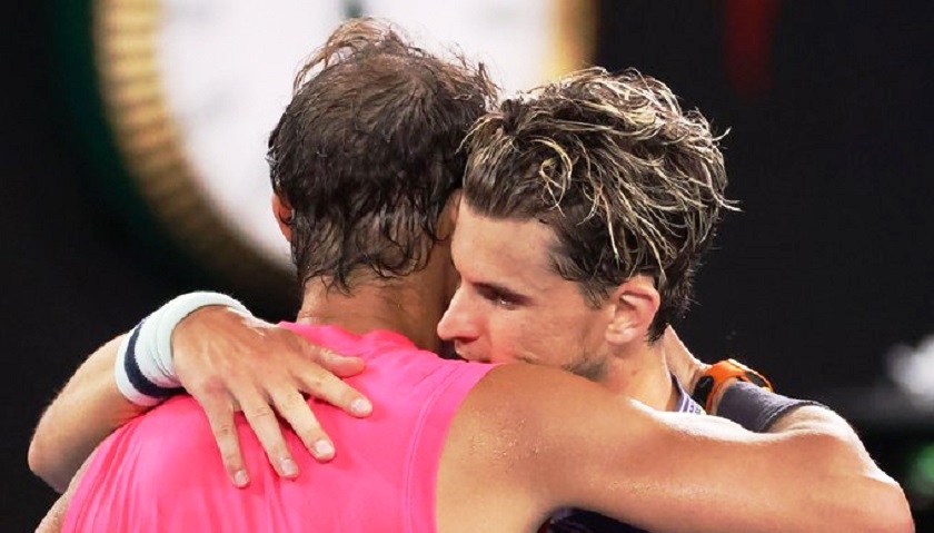 Dominic Thiem venció a Nadal y consiguió las semis del Abierto de Australia