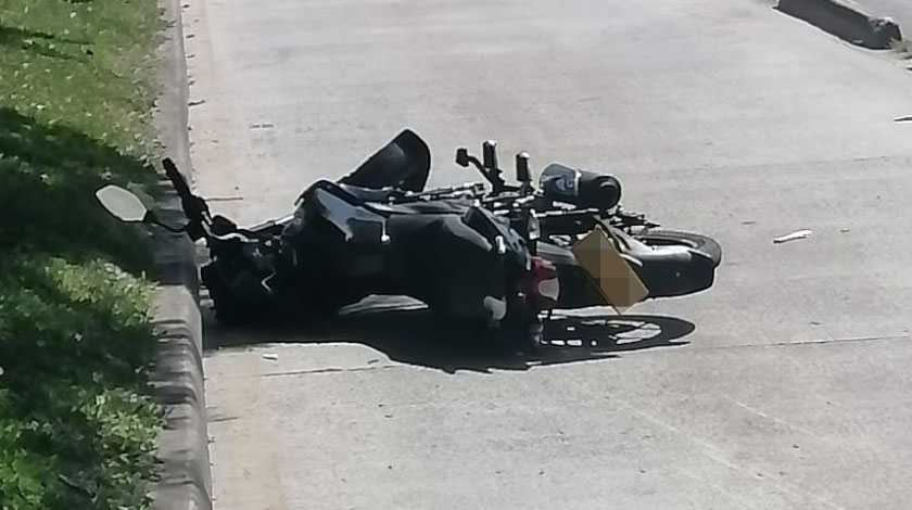 FOTO: Accidente fatal de motociclista en inmediaciones de Plaza Mayor