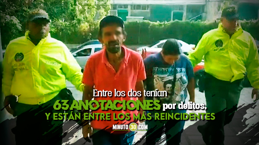 Autoridades cogieron a una pareja de cosquilleros que tenían azotados el centro de Medellín 1 Autoridades cogieron a una pareja de cosquilleros que tenian azotados el centro de Medellin