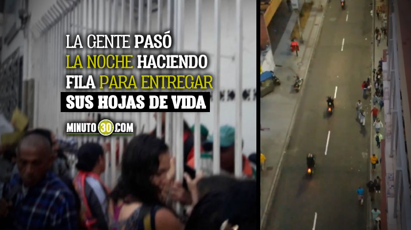 EN VIDEO:¡Terrible! En caos terminó una convocatoria de trabajo a la que llegaron muchas más personas de las esperadas