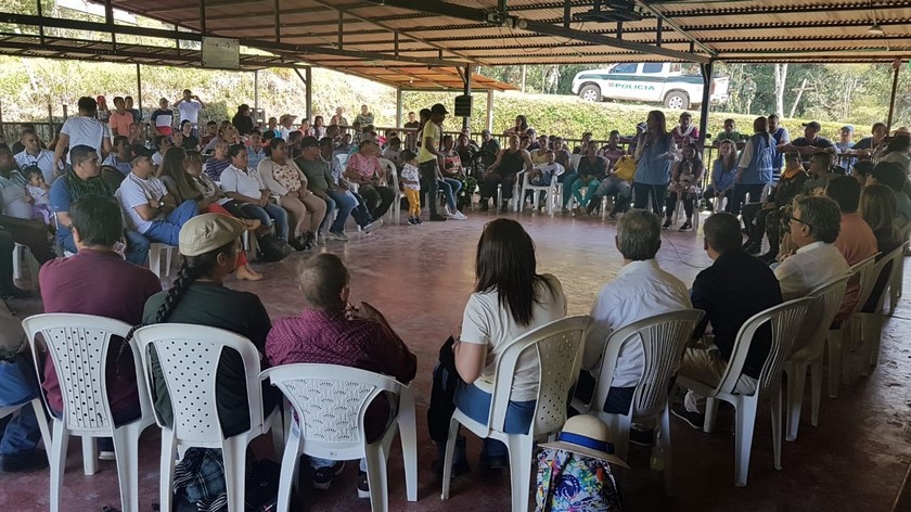 Fotos: Gobernación de Antioquia y Misión de Verificación de la ONU en Colombia visitaron espacio territorial de Llano Grande en Dabeiba