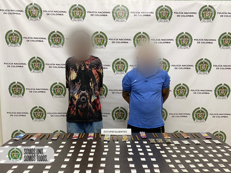 Foto: ¡Capturados! "El gordo y el viejo" con 90 dosis de cocaína, 56 de bazuco y 40 de marihuana en el municipio de Girardota 2 captura girardota