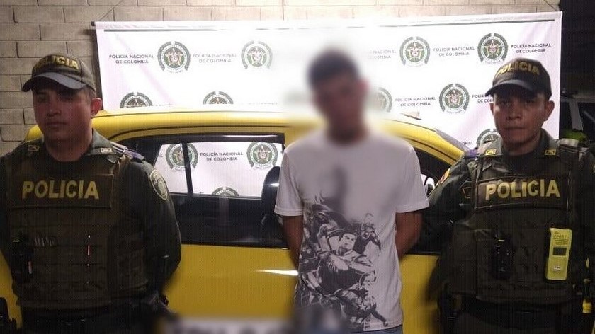 Foto: Se robó un taxi en Medellín pero las cámaras ayudaron a la recuperación 1 captura taxi 1