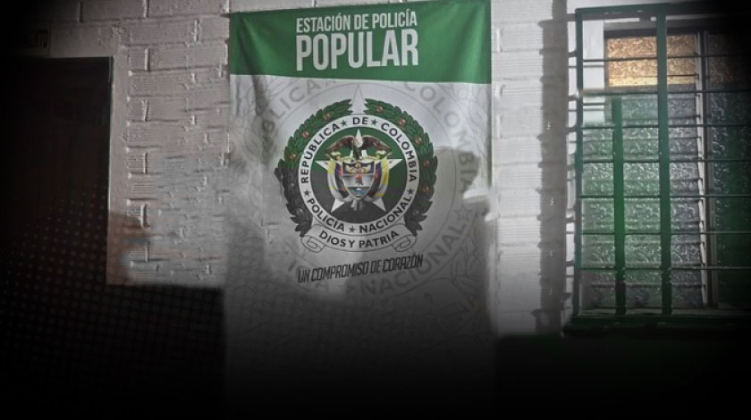 Enterrada en un hueco encontraron una pistola y dos granadas en sector de La Avanzada Parte Alta 1 estacion de policia del barrio el popular en medellin