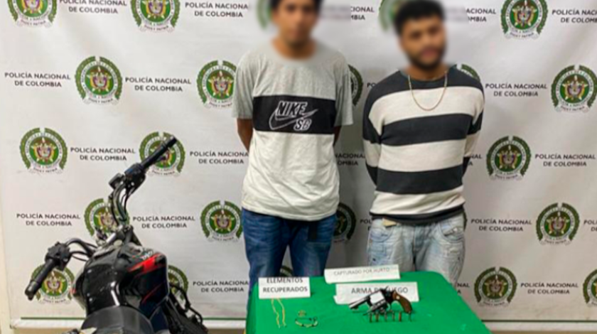EN VIDEO: Cayeron unos hampones tras presuntamente atracar a dos personas en Laureles 1 ladrones capturados laureles