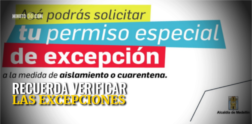 ¿Necesita salir en Medellín? Link para gestionar el permiso