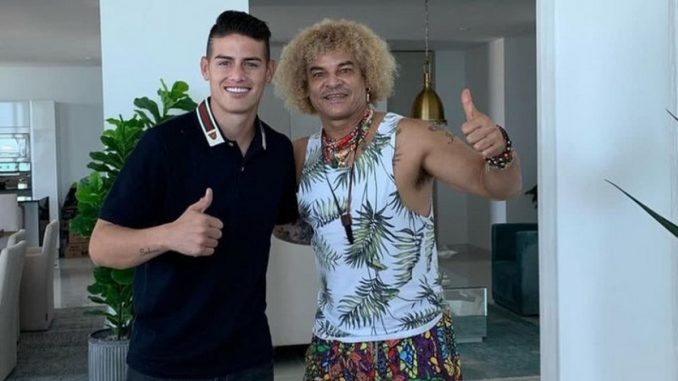 Carlos Valderrama y James Rodriguez