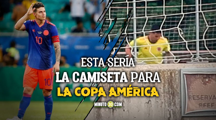 FOTOS Y VIDEO: ¿Cómo la ve? Pillaron a James entrenando con la nueva camiseta que usará la Selección Colombia 1 James Rodriguez camiseta Seleccion Colombia entrenamiento Copa America