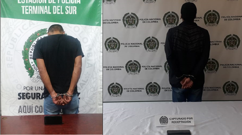 En fotos: Capturados cuando tenían en su poder dos celulares reportados como robados en la Terminal del Sur y el Aeropuerto Olaya Herrera 1 captura1 1