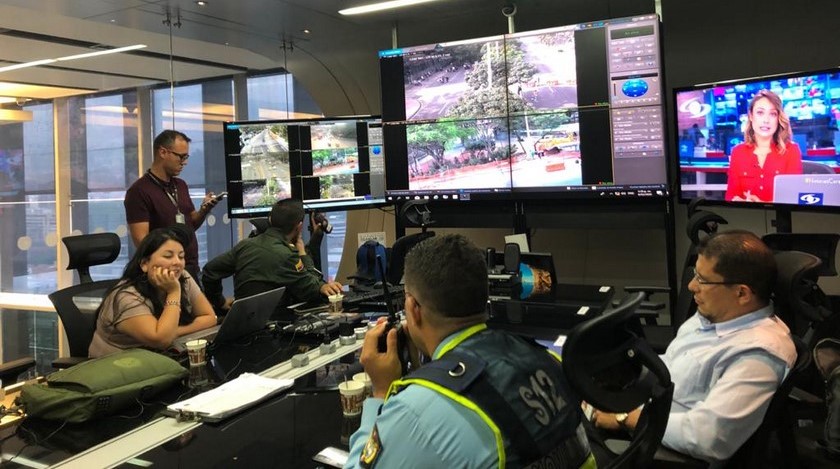En foto: Se instala PMU por protestas en el Politécnico Jaime Isaza Cadavid