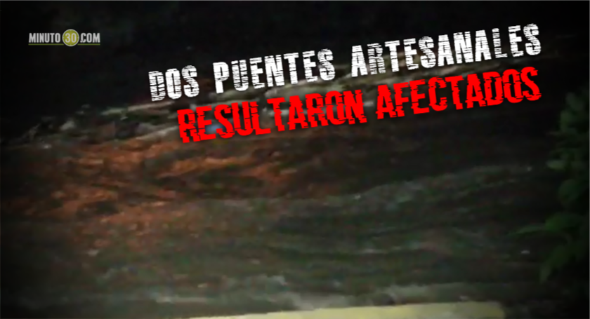 La creciente del río San Juan dejó a una familia sin hogar en Jardín