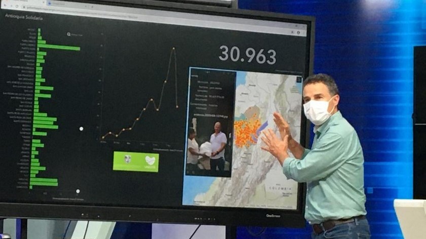 Con tecnología, Gobernación de Antioquia garantiza la entrega de los paquetes alimentarios a las familias vulnerables en los municipios