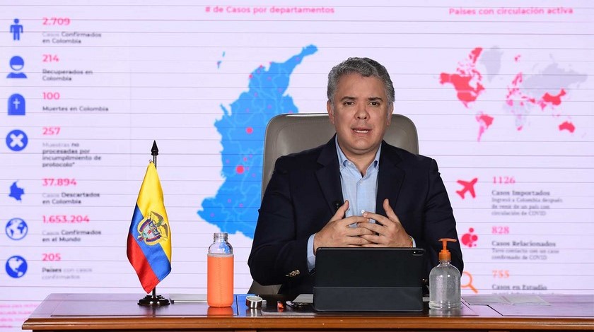 Duque aseguró que la velocidad de propagación del Covid-19 se ha disminuido en el país