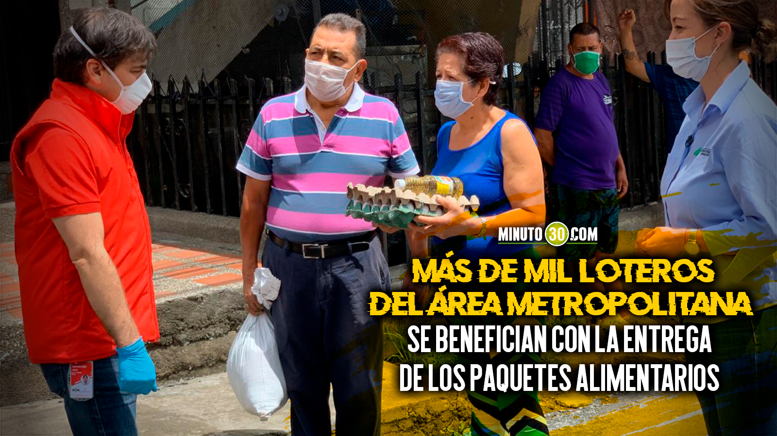 1000 loteros del Área Metropolitana reciben la solidaridad de los antioqueños