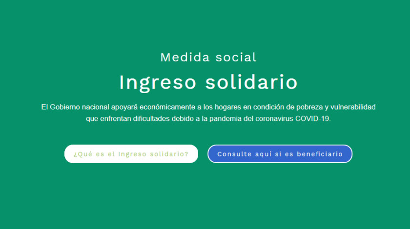 ATENTO: Aquí puede consultar si es beneficiario del Ingreso Solidario por $160.000 del Gobierno