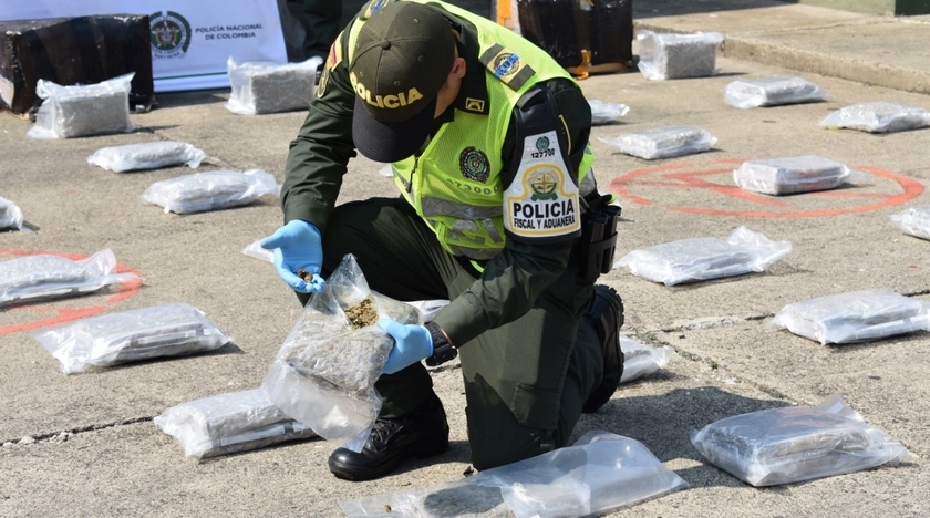 En encomiendas querían entrar más de 100 kilos de marihuana al Valle de Aburrá 1 Marihuana incautada