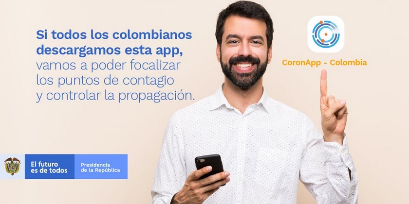 En foto: Gobierno Nacional lanza la aplicación  “CoronApp – Colombia” con la que puedes reportar tus síntomas y los de toda tu familia