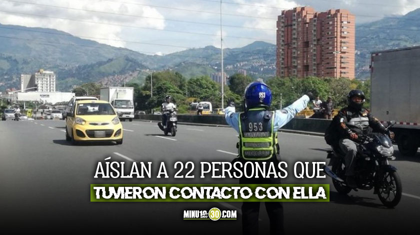 EN VIDEO: Agente de Tránsito de Medellín fue diagnosticada con Covid- 19