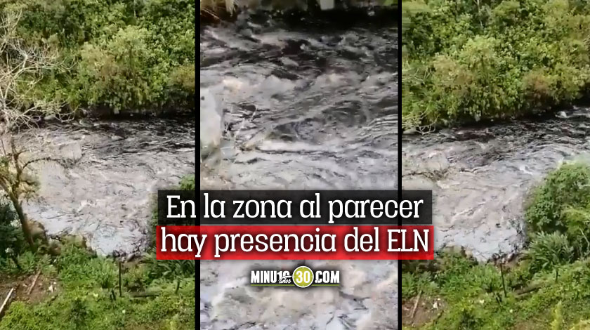 VIDEO: ¡Ecocidio! Atentado contra el Oleoducto Transandino provocó grave contaminación de un río en Nariño