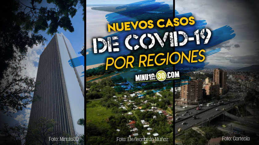 casos repartidos por regiones del covid-19