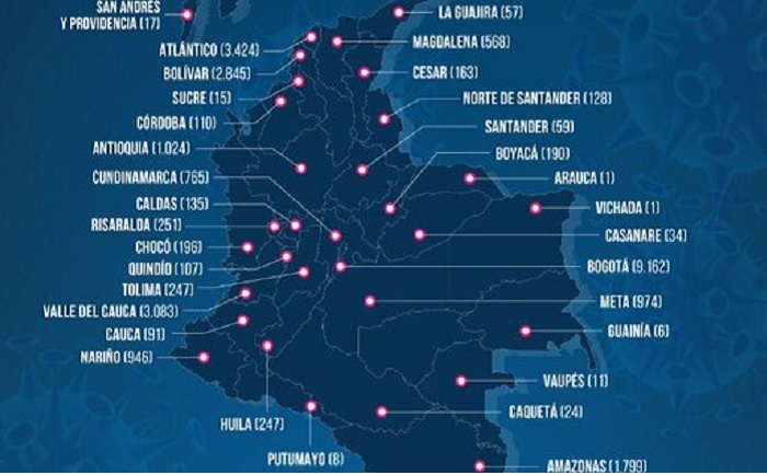 Cómo están repartidos los casos de coronavirus