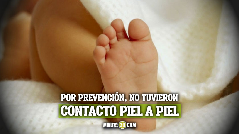 Así se registró el primer parto de una mujer con Covid-19 en Antioquia, en hospital del municipio de Envigado