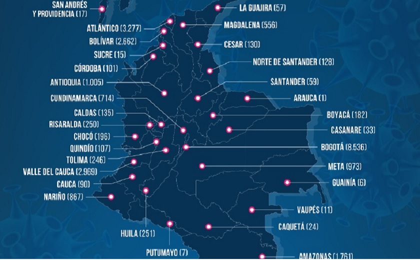 Reporte así están repartidos casos nuevos coronavirus