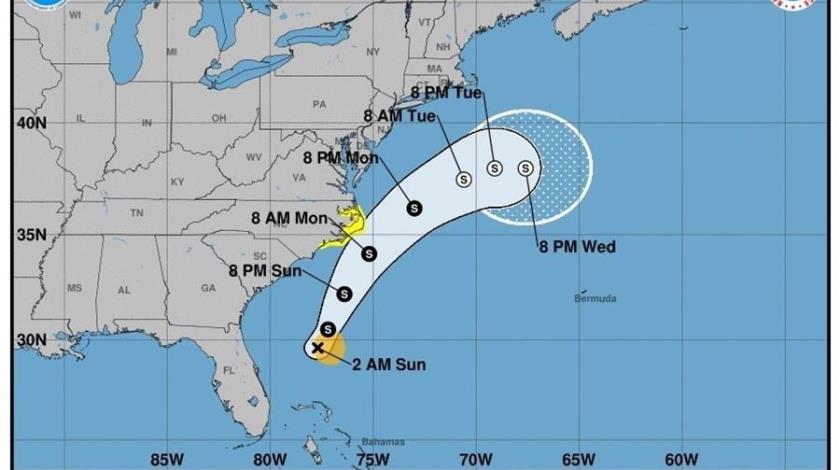 La tormenta tropical Arthur se fortalece rumbo a Carolina del Norte