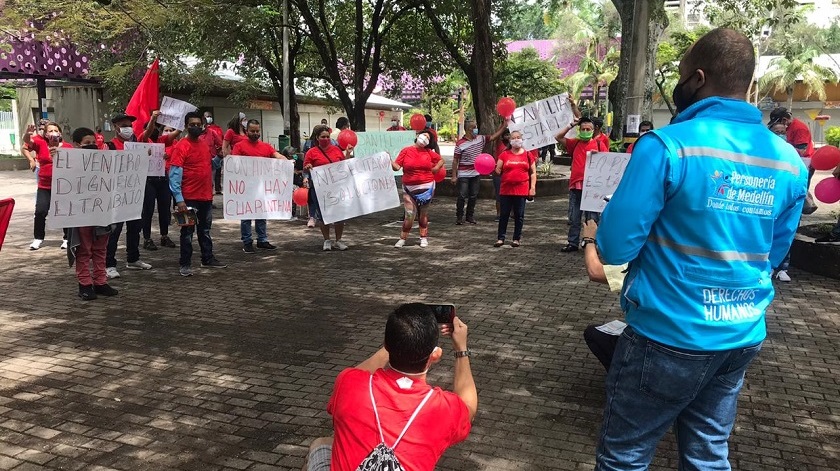 venteros Atanasio Girardot protestas