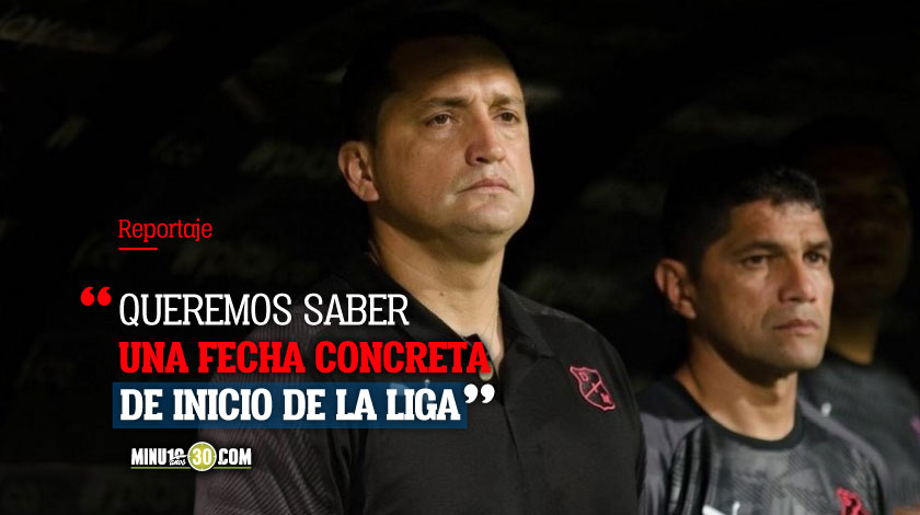 Aldo Bobadilla cuestionó la incertidumbre que hay en Colombia respecto a reanudación de la Liga