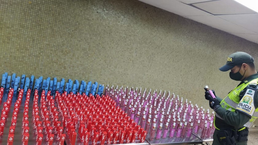 Cargamento contrabando incautadop en medellin