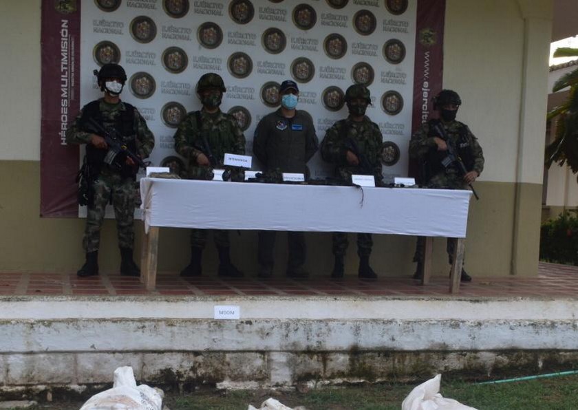 Guerrilleros del ELN abatidos en Anori Antioquia