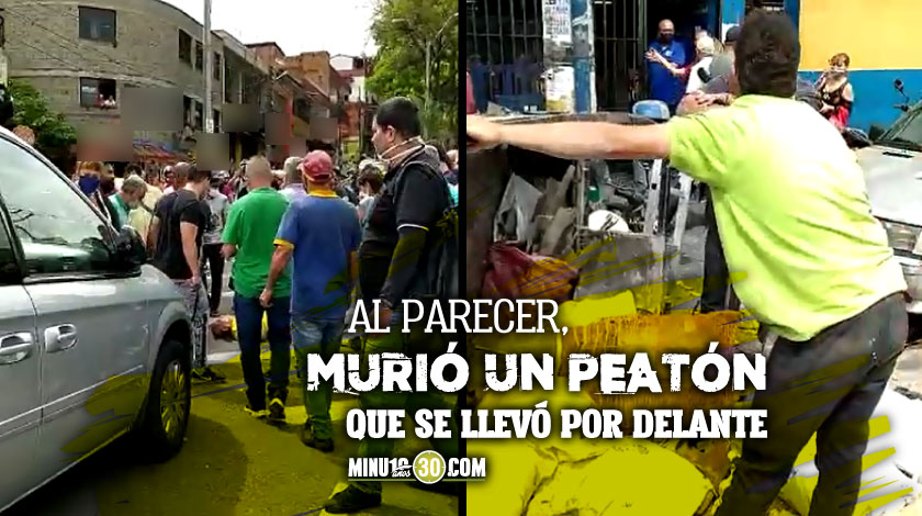 EN VIDEO: ¡Impresionante! Motocarro se quedó sin frenos por Las Mellizas