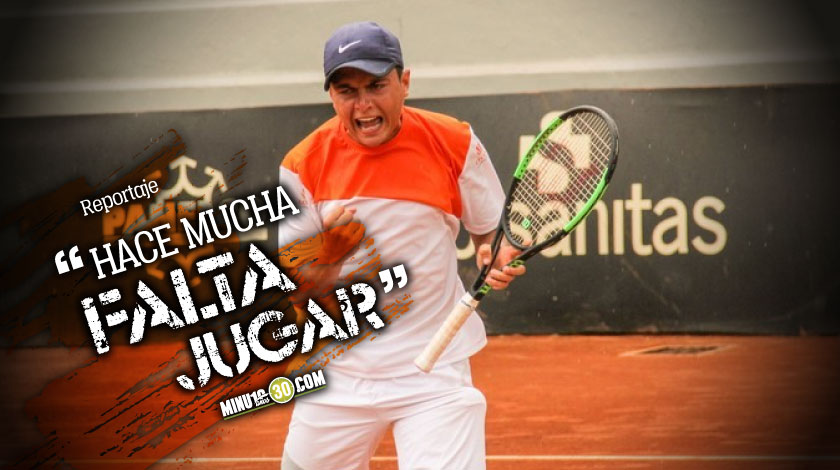 “Para un tenista es muy duro estar por fuera de las canchas tres meses”, Sergio Luis Hernández 1 Para un tenista es muy duro estar por fuera de las canchas tres meses Sergio Luis Hernandez