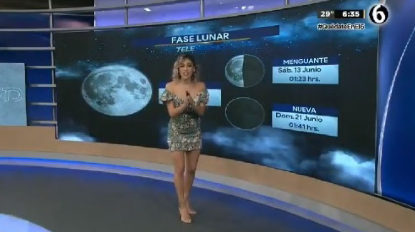 Caída de presentadora en vivo