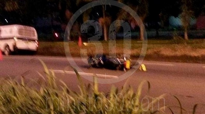Murió motociclista que iba cerca de la autopista Norte tras colisionar con un objeto fijo