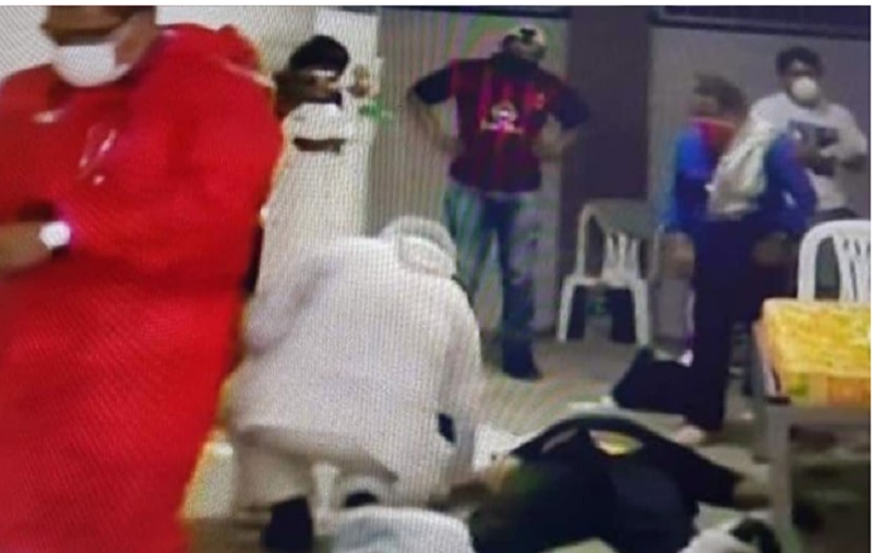 Mostraron en vivo la muerte de un paciente con coronavirus