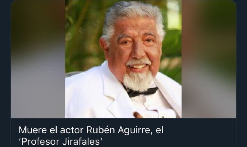 La muerte del profesor Jirafales en 2016 se volvió a poner de tendencia por un posteo de CNN