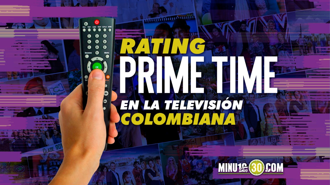Rating prime time de la televisión colombiana el miércoles 29 de julio