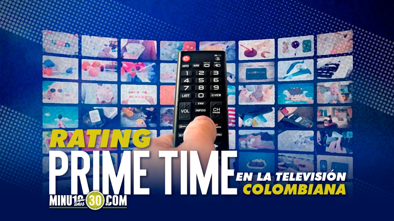 Rating prime time de la televisión colombiana el martes 28 de julio