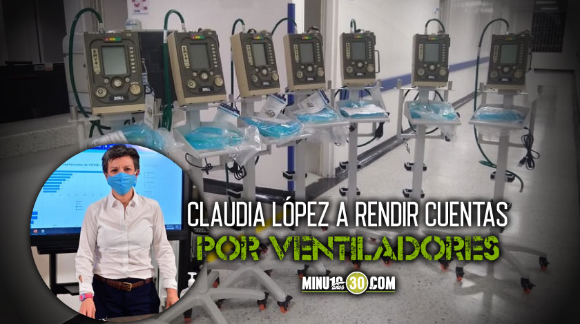 Claudia López tendrá debate de control político por ventiladores 'varados' y decisiones frente a la pandemia 1 Claudia Lopez a debate de control por ventiladores mecanicos para covid