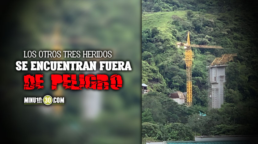 Debió ser trasladado a Medellín uno de los heridos del accidente en obra del proyecto Vías del Nus