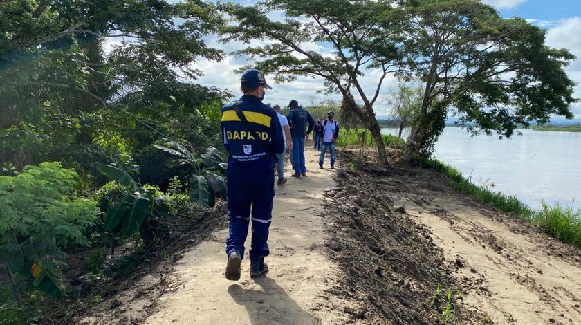 FOTOS: Municipio de Nechí ya está estrenando el mejorado dique en la orilla del río Cauca, para evitar inundaciones