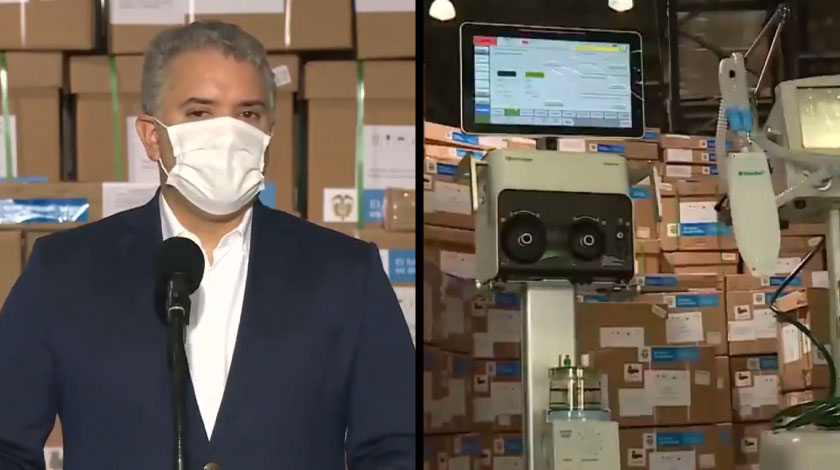 Duque arribará este sábado a Medellín y entregará 50 de los ventiladores para pacientes Covid-19 en la ciudad